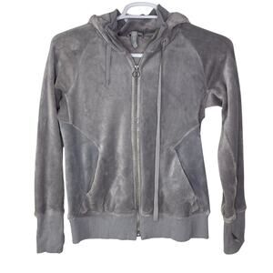 Athleta Women's Small Fuzzy Plush Jacket Hoodie Full Zip‎ Lavender EUC